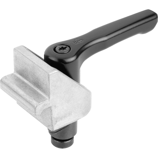 Clamping Pin With Clamping Angle, D=16, Steel Black Oxidized